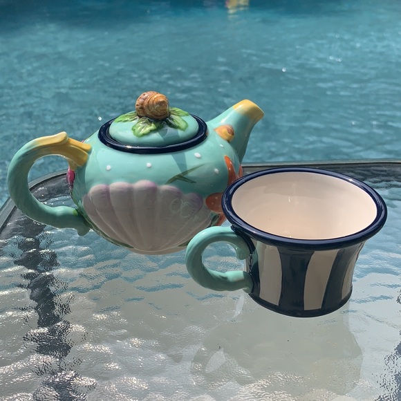 New Blue Sky Starfish Tea for One - Picture 6 of 9